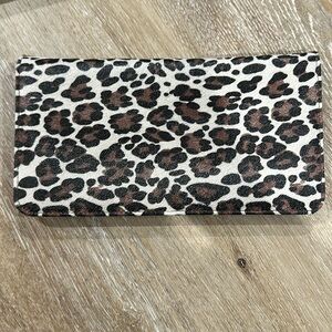 New cheetah print womens clutch 9x5 inches